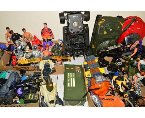 A LARGE QUANTITY OF MODERN ACTION MAN FIGURES AND VEHICLES