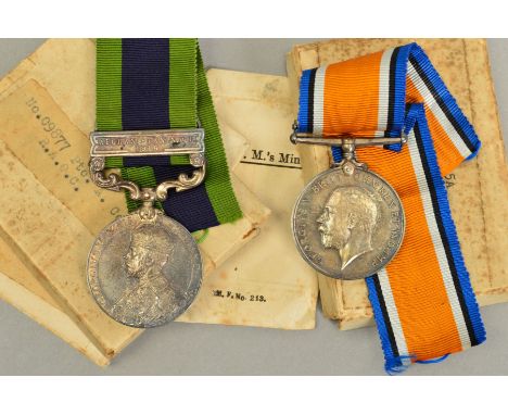 A WWI BRITISH WAR MEDAL, in its original box of issue correctly named to 09877 A/Cpl A Coombs, Army Ordenance Corps and an In