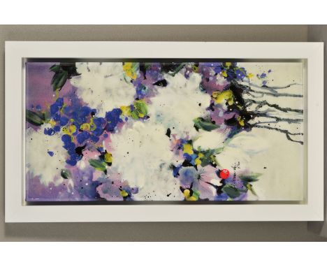 DANIELLE O'CONNOR AKIYANA (CANADIAN CONTEMPORARY) 'POSTERITY 1', an artist proof print of Japanese blossoms 2/20, signed lowe