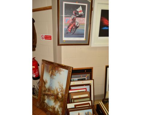 PAINTINGS AND PRINTS etc to include three oil on canvas paintings of Parisian street scenes by Caroline Burnett, 'South Afric