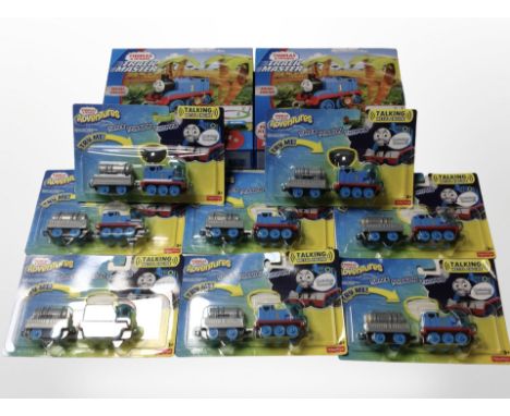 10 Fisher Price Thomas the Tank Engine toys, boxed.