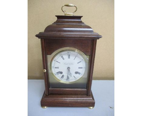 A modern Knight &amp; Gibbons mantel clock, no key, 30cm h x 18cm w 