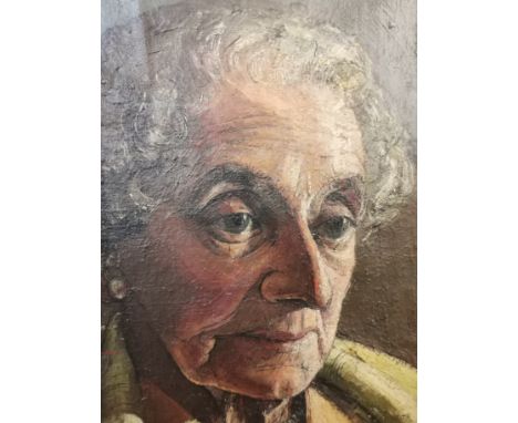 An early 20th century oil on canvas, portrait of a lady, signed E.B. Taylor to verso, 60cm x 50cmLocation: LWF 