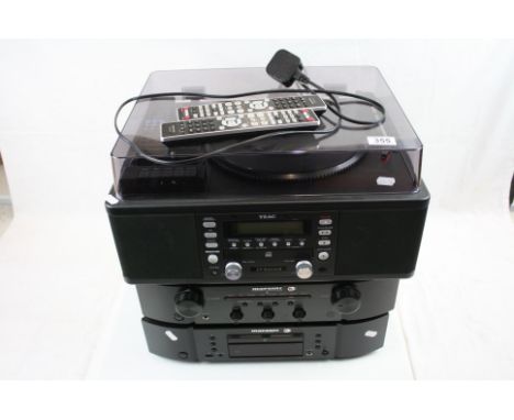 Music Equipment - Three hi-fi separates to include a Marantz PM6006 amplifier, a Marantz CD6006 cd player and a TEAC LP R550 