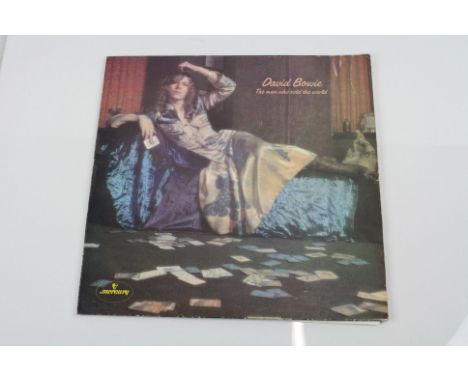 Vinyl &amp; Autograph - David Bowie The Man Who Sold The World (Mercury 6338041) - The iconic 'dress cover' sleeve signed to 