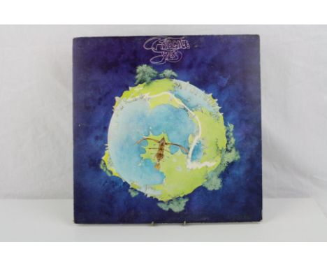 Vinyl - Yes Fragile LP on Atlantic 2401019 gatefold sleeve with booklet, 1st press red/plumb label, vinyl vg++ with a few lig