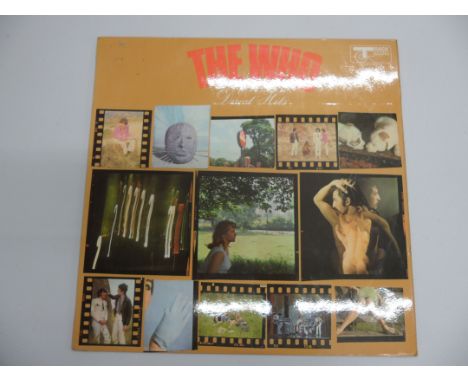 Vinyl - The Who Direct Hits LP on TRACK 612006 stereo, laminated single sleeve, vinyl ex, sleeves vg with name sticker to bac