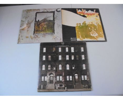 Vinyl - Three Led Zeppelin LP's to include Four Symbols (K 50008), Two (K 40037), Physical Graffiti (SSK 89400 Kings Road to 