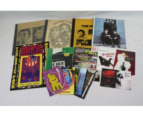 Music Memorabilia - Three songbooks to include The Who, The Pink Floyd and Elton John plus various publicity cards