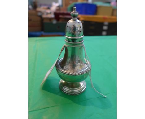 Silver pepper caster (Sheffield 1946) ex Harrison Bros & Howson