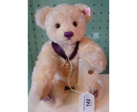 A Steiff 2012 Diamond Jubilee Bear (27cm), with certificate of authenticity exclusive to Danbury Mint.