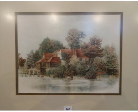 After Mark Chester, 'Winter Greys', partridges in flight, limited edition print, no. 73/250, signed to lower right corner in 