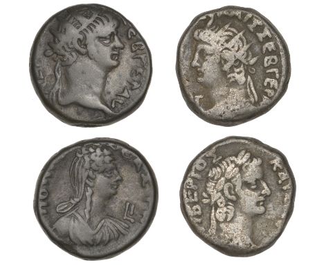 EGYPT, Alexandria, Nero, billon Tetradrachms (2), year 10 [63-4], rev. bust of Poppæa right, 12.81g (RPC 5275; Milne 216); yr