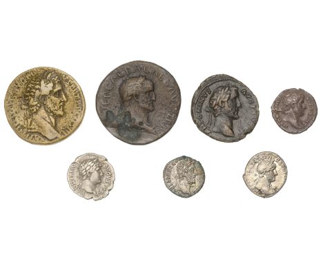 Galba, Sestertius, 68-9, rev. Libertas, 25.17g (RIC 309; BMCRE 71); Hadrian, Denarius, 126-7, rev. Virtus, 3.32 (RIC 851; RSC