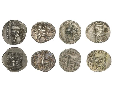 Kings of Parthia, Phraates IV (38-2 BC), Drachm, Mithradatkart, 3.74g/12h (Sellwood 54.8; Shore 299; Sunrise 396); Vonones I 