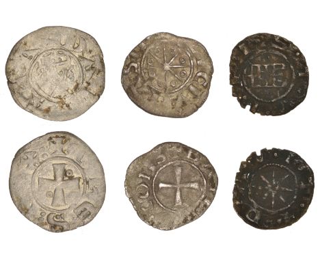 Damietta, John de Brienne (1210-25), Denier, 0.59g/10h (Schlumberger pl. III, 31); BEIRUT, Anonymous, Æ, ‘Tvrris Davit’ type,