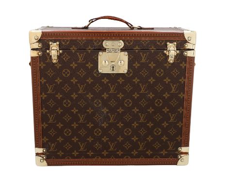 LOUIS VUITTON VINTAGE Reisebar "974999", Koll.: 80er Jahre, RARITÄT. SAMMLERSTÜCK. Monogram Canvas Serie mit goldfarbener Har