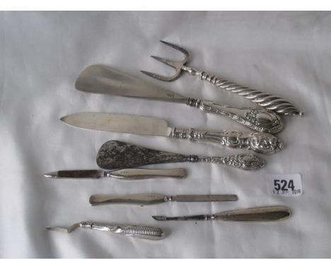 Large shoe lift, bread fork etc      