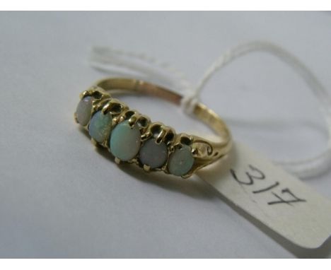 18ct gold opal ring approx size P     