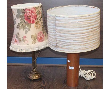 RETRO TEAK TABLE LAMP AND OTHERS