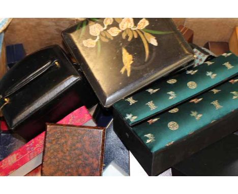 LARGE LOT OF JEWELLERY BOXES
including vintage examples