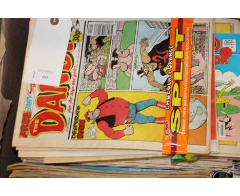 LARGE SELECTION OF VINTAGE DANDY AND BEANO MAGAZINES
including over twenty hardbacked childrens literature annuals, annuals 2