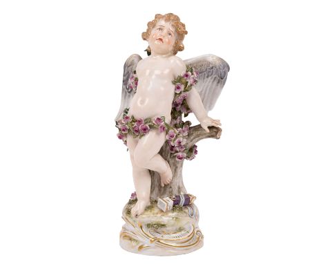 MEISSEN "Gefesselter Amor" 1850-1924 Knaufschwerter, 1. Wahl, Modell-Nr. R 123, Entwurf von Paul Helmig, 1898, Plastik eines 