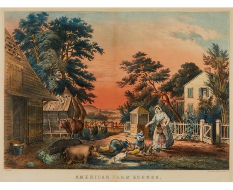Frances "Fanny" Flora Bond Palmer (American, 1812-1876) for Currier and Ives, United States. Color lithograph titled "America