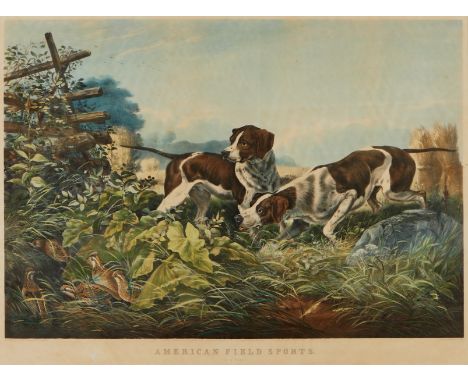 Arthur Fitzwilliam Tait (American/British, 1819-1905) for Currier and Ives, United States. Color lithograph titled "American 