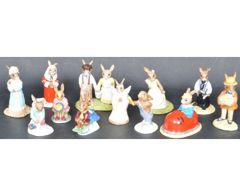 A collection of vintage 20th century Royal Doulton Bunnykins figures to include Billie and Buntie, My Bunnykins at the Easter