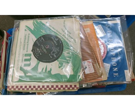 A large private collection of vintage 45's / singles. Approximately 500 records to include various genre's dating from the 19