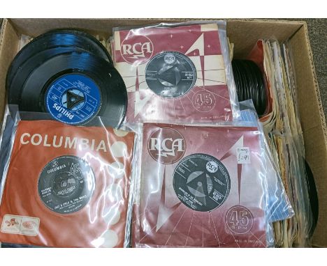 A large private collection of vintage 45's / singles. Approximately 300 records to include various genre's dating from the 19