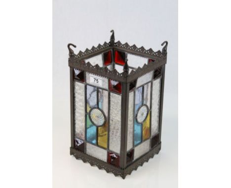 Victorian leaded glass Lantern