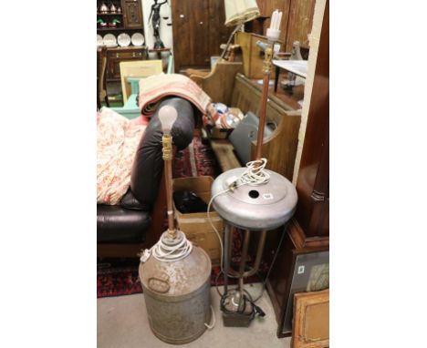 Two Industrial style re purposed floor Lamps and a "Wonder" Lamp
