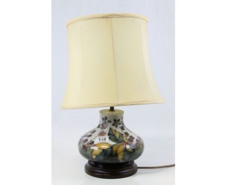 Moorcroft ' Bramble ' Table Lamp with Shade