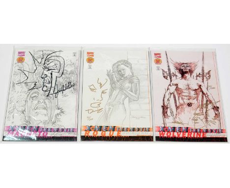 Dynamic Forces Special Issue: X-Men The Movie Prequel - Wolverine, Rogue and Magneto, sketch covers signed by Jae Lee, Dorian