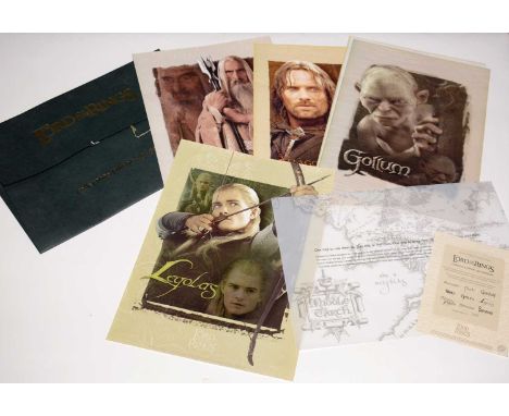 The Lord of the Rings Collectors' Edition Art Portfolio, by New Line Productions, 2003, limited edition, with certificate.