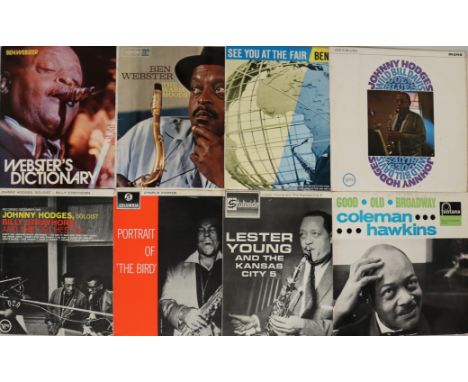 JAZZ 'GREATS' - LPs - Smashing collection of 30 x LPs introducing Ben Webster, Johnny Hodges, Charlie Parker, Lester Young an