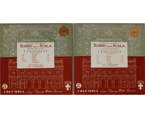 COLUMBIA SAX 2399/2400 - I PAGLIACCI - TEATRO ALLA SCALA - The complete 1st UK stereo editions of Ruggiero Leoncavallio's I P