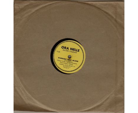 JOHNNY YOUNG - WORRIED MAN BLUES (ORA NELLE 712) - A lovely copy of Johnny 'Man' Young's Worried Man Blues b/w Money Taking W