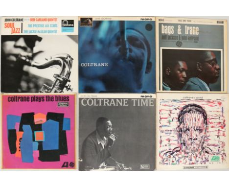 JOHN COLTRANE/MILES DAVIS - Introducing these two giants of Jazz with these 11 x LPs (all early UK pressings). Coltrane LPs a