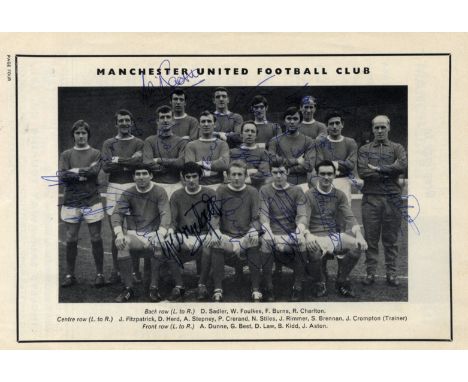 MANCHESTER UNITED: A printed 8vo United Review programme for the European Champions Cup Competition Semi-Final, Manchester Un