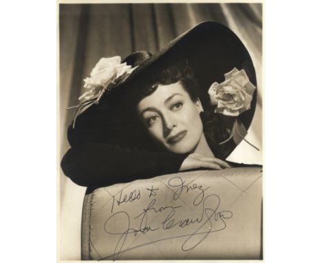CRAWFORD JOAN: (1905-1977) American Actress, Academy Award winner. Vintage signed and inscribed sepia 8 x 10 photograph of Cr