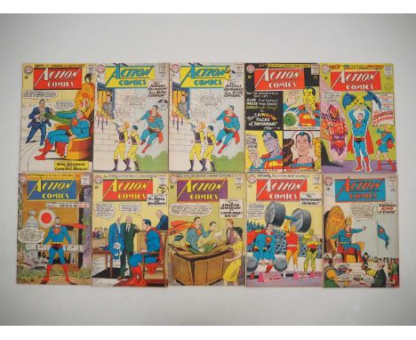 ACTION COMICS #300, 301, 302, 304, 311, 312, 315(x2), 317, 330 (10 in Lot) - (1963/1965 - DC) - Includes the first appearance