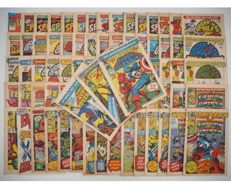 MIXED MARVEL UK COMIC LOT (78 in Lot) Includes SUPER SPIDER-MAN #303 + SPECTACULAR SPIDER-MAN WEEKLY #357, 362-368, 371-372, 