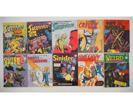 ALAN CLASS LOT 1 (10 in Lot) - Includes AMAZING STORIES OF SUSPENSE #31, 39, 45 + CREEPY WORLDS #59 + OUT OF THIS WORLD #14 +