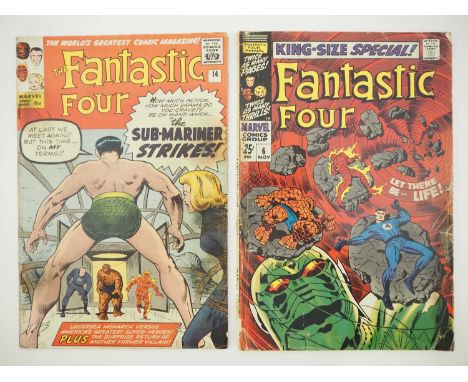 FANTASTIC FOUR #14 + FANTASTIC FOUR ANNUAL #6 (2 in Lot) - (1963/1968 - MARVEL - US &amp; UK Price Variant) - Includes the se