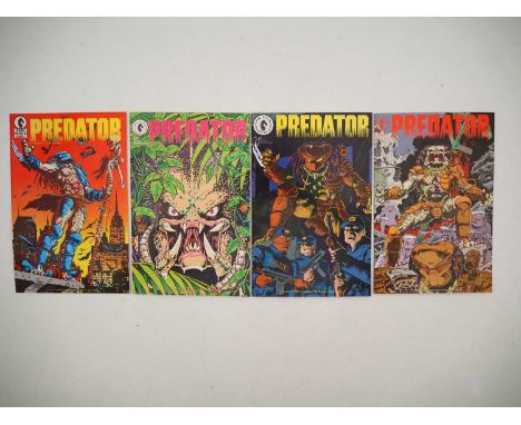 PREDATOR #1, 2, 3, 4 (4 in Lot) - (1989 - DARK HORSE) - Full complete set (All First Prints) which includes the first appeara