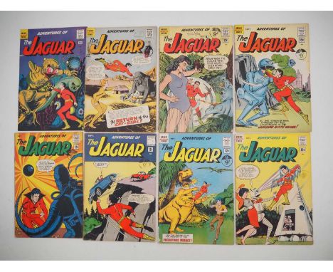 ADVENTURES OF THE JAGUAR #2, 4, 5, 8, 9, 10, 14, 15 (8 in Lot) - (1961/1963 - ARCHIE) - When zoologist Ralph Hardy donned the