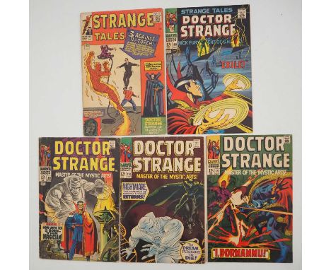 STRANGE TALES #122, 168 + DOCTOR STRANGE #169, 170, 172 (5 in Lot) - (1964/1968 - MARVEL - US &amp; UK Price Variant) - Inclu